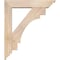 Ekena Millwork Merced Traditional Smooth Bracket w/ Offset Brace, Douglas Fir, 5 1/2"W x 24"D x 28"H BKT0604X24X28MRC01SDF - alternate 3